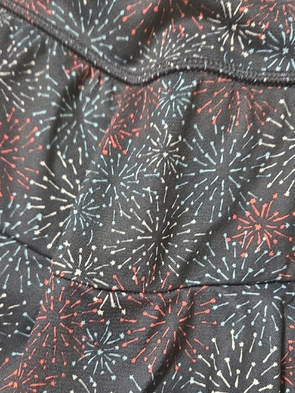 All In Motion Girls Tiered Active Skort Navy Blue Firework Burst